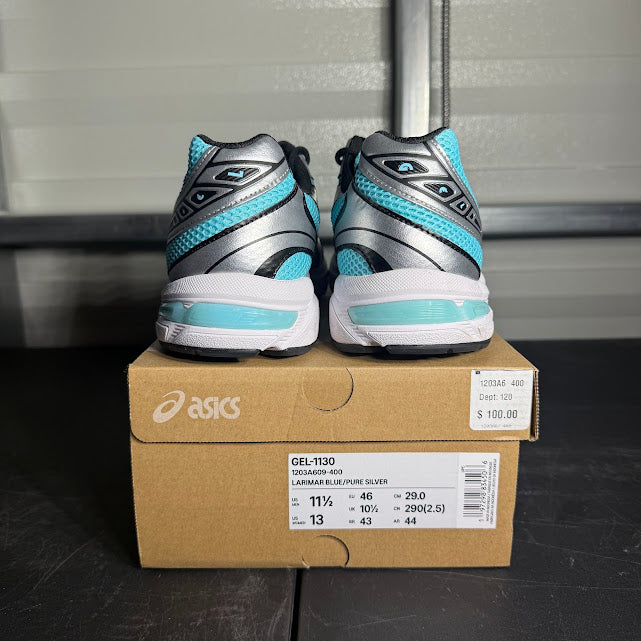 Size 11.5 - ASICS Gel-1130 Larimar Blue Pure Silver