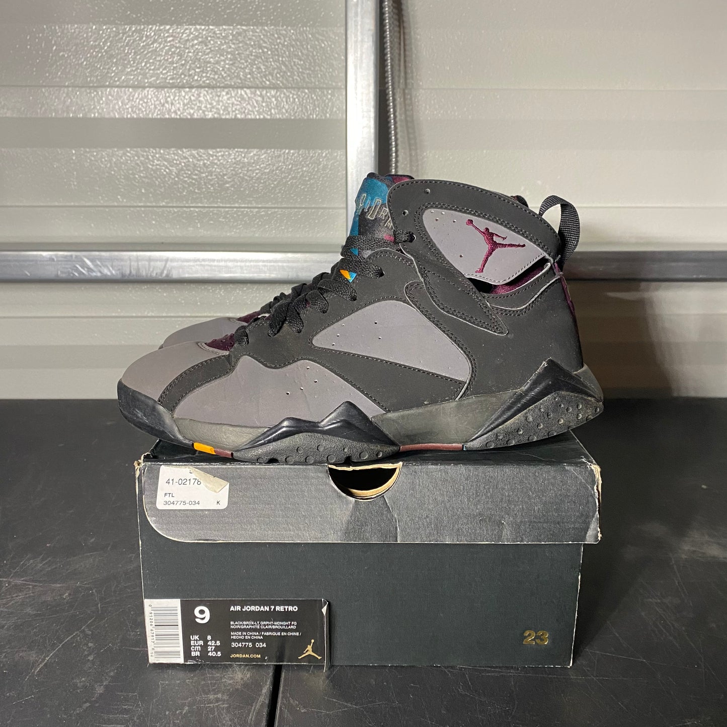 Size 9 - AJ 7 Retro Bordeaux