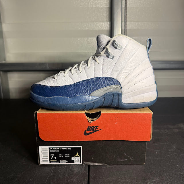 Size 7Y - AJ 12 Retro French Blue
