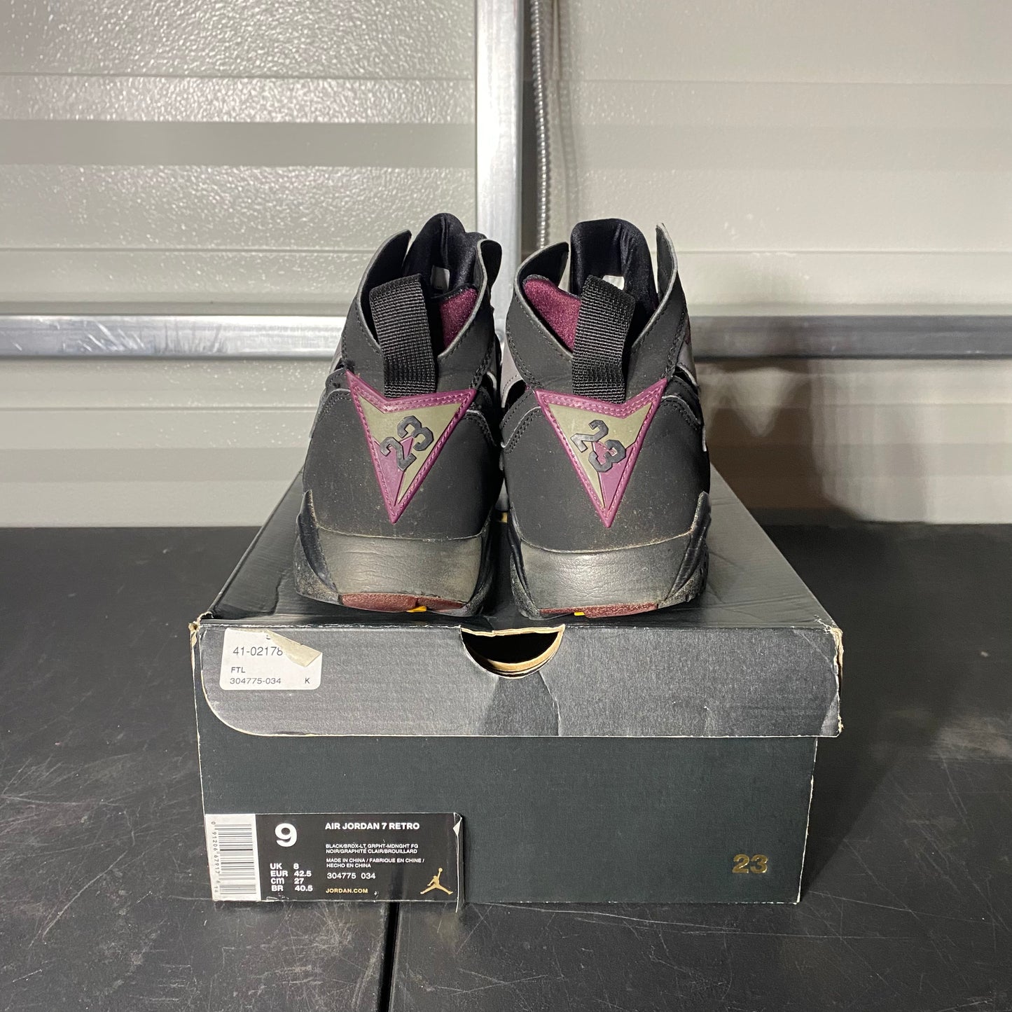 Size 9 - AJ 7 Retro Bordeaux