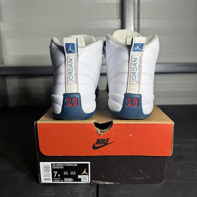 Size 7Y - AJ 12 Retro French Blue
