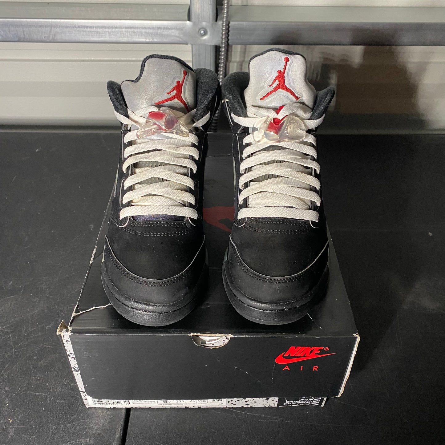 Size 5Y - AJ 5 Retro Black Metallic Reimagined