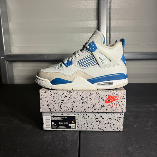 Size 5Y - AJ 4 Retro Military Blue