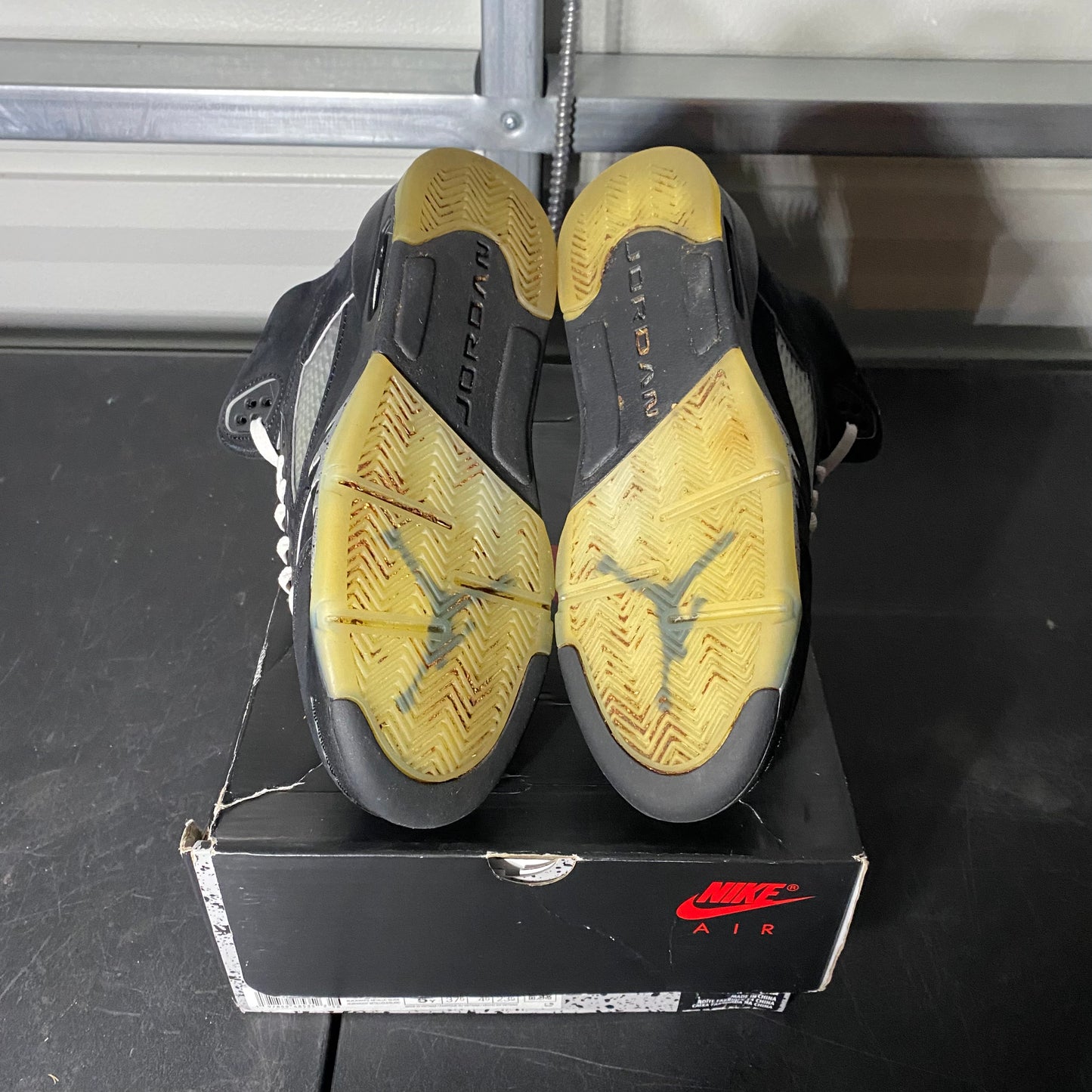 Size 5Y - AJ 5 Retro Black Metallic Reimagined