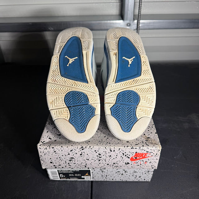 Size 5Y - AJ 4 Retro Military Blue