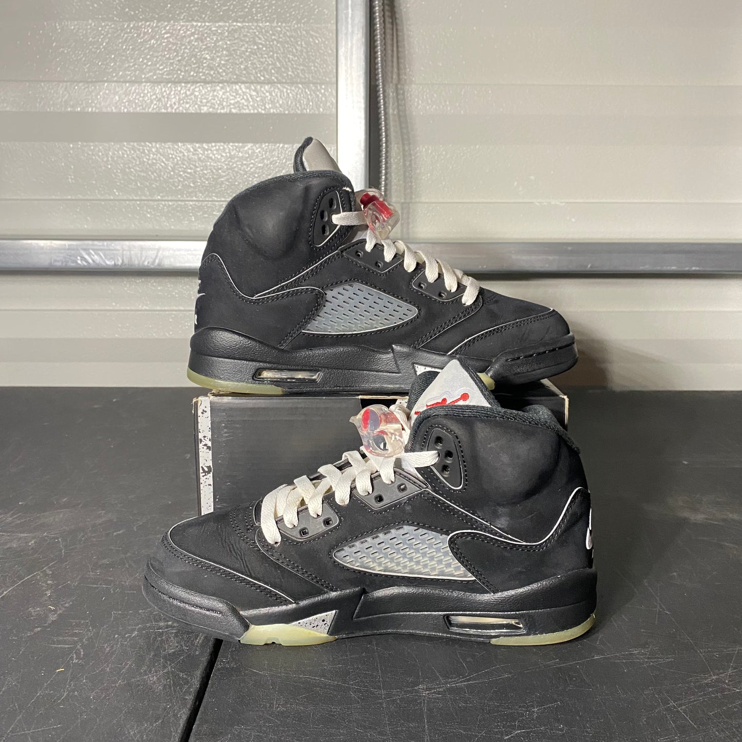 Size 5Y - AJ 5 Retro Black Metallic Reimagined