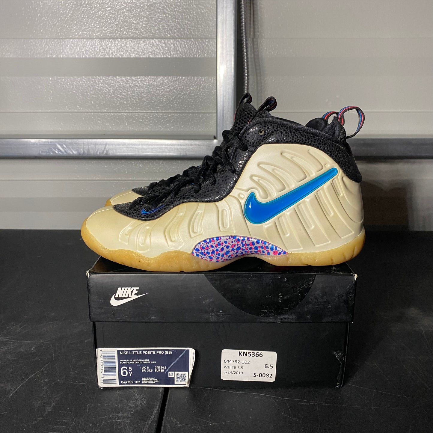 Size 6.5Y - Air Foamposite One Light Orewood Brown