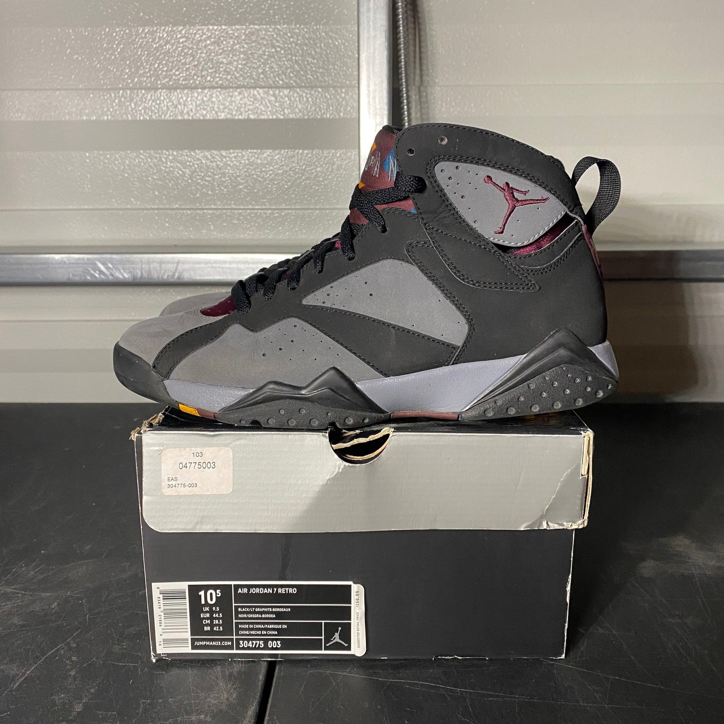 Size 10.5 - AJ 7 Retro Bordeaux