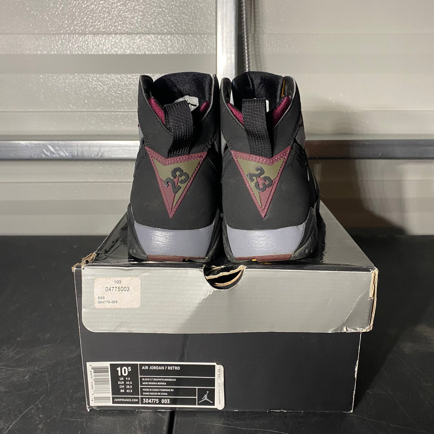 Size 10.5 - AJ 7 Retro Bordeaux