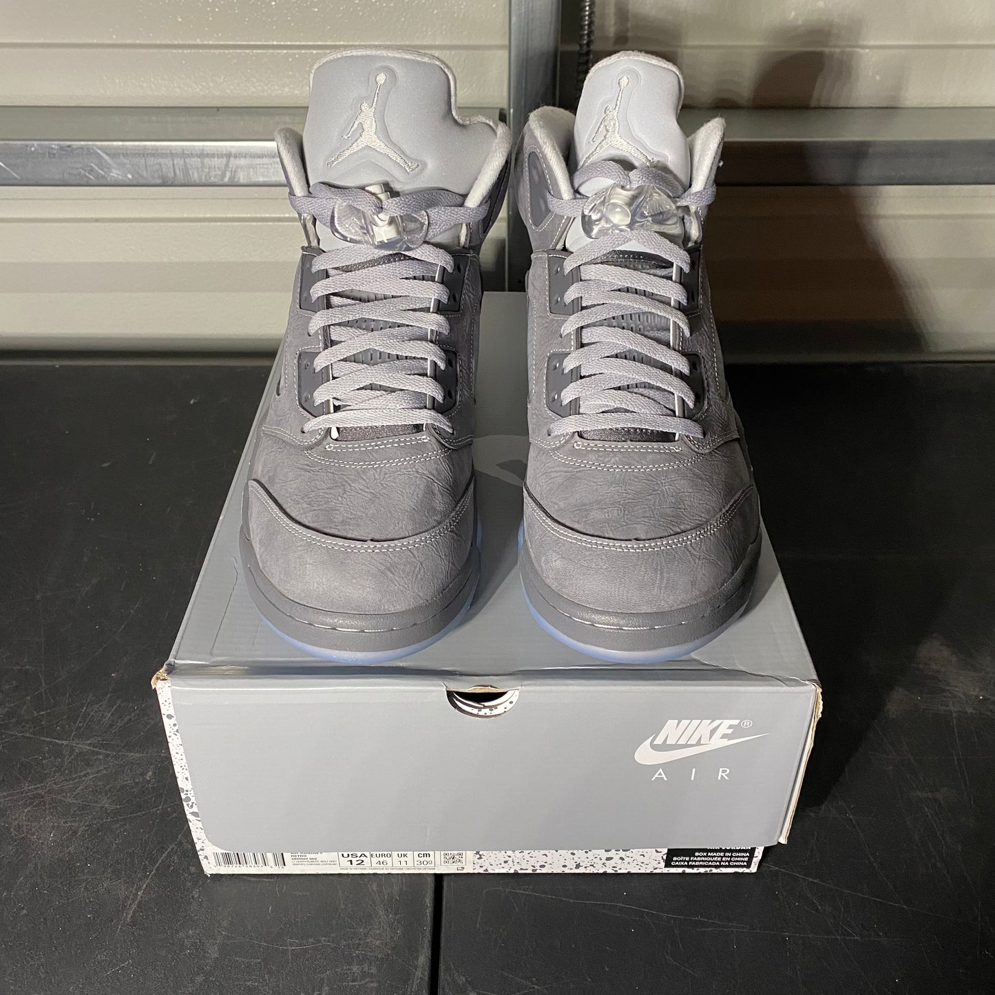 Size 12 - AJ 5 Retro Wolf Grey