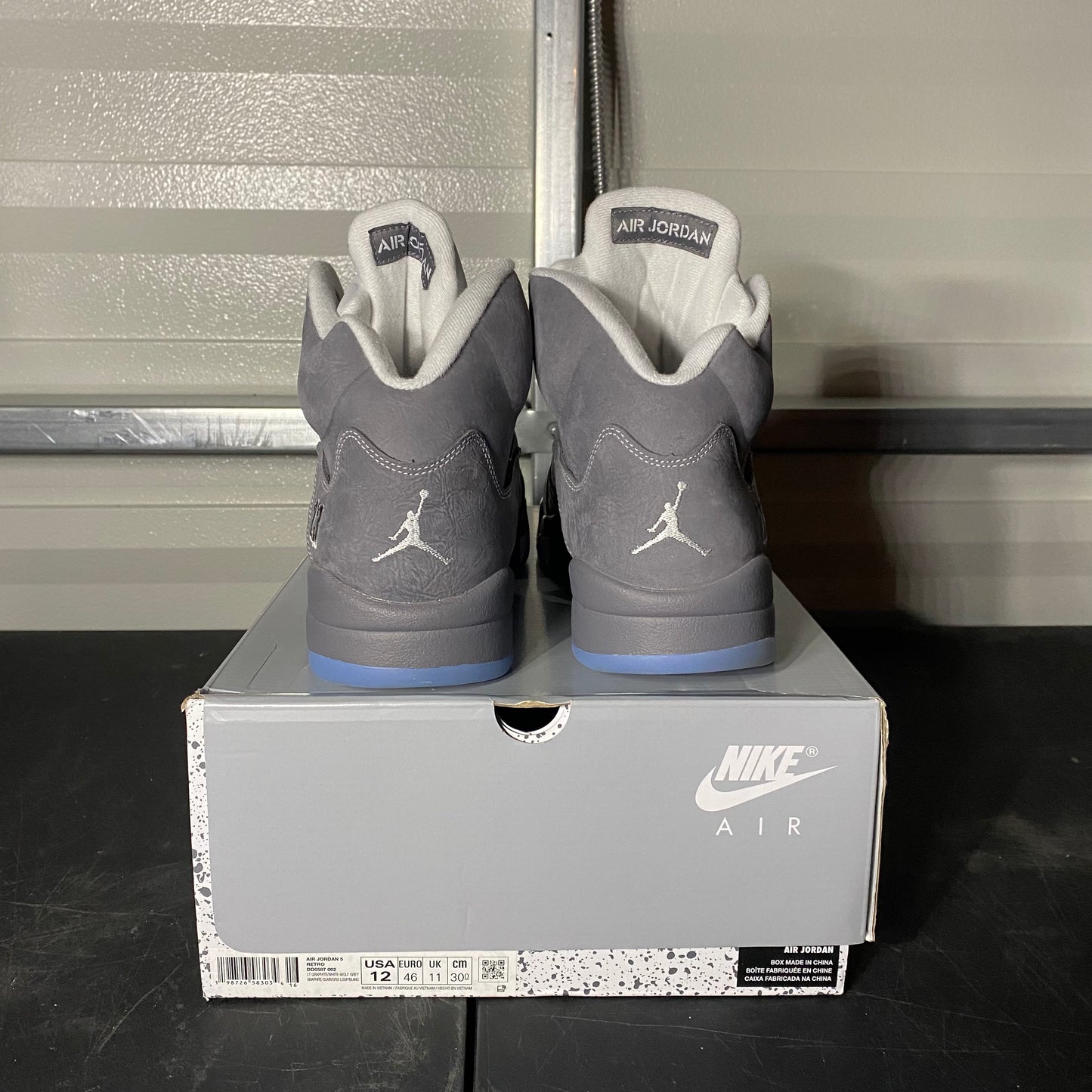 Size 12 - AJ 5 Retro Wolf Grey