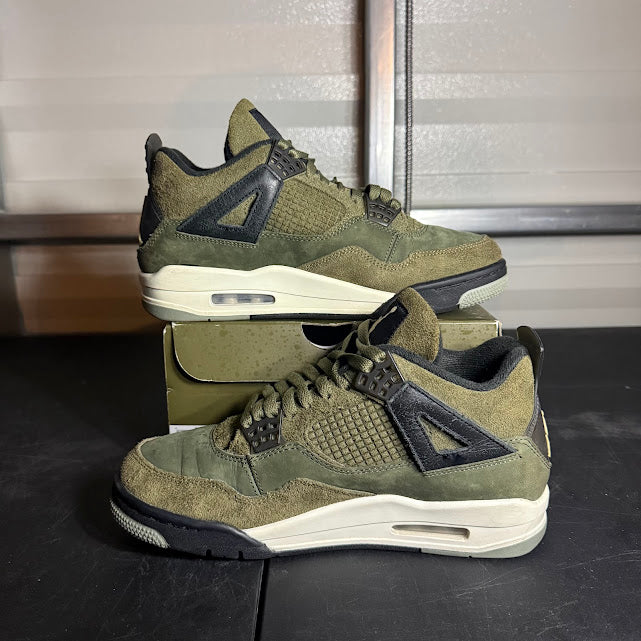 Size 8 - AJ 4 Retro Craft Medium Olive