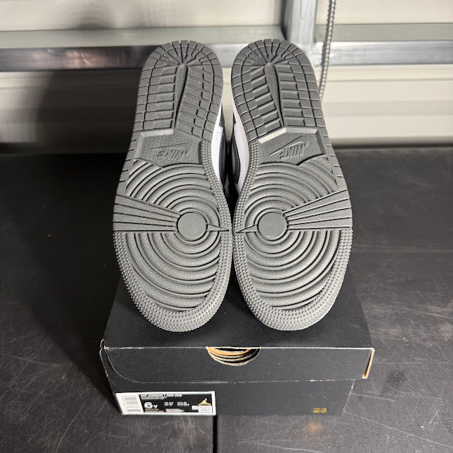 Size 6Y - AJ 1 Mid Black Iron Grey