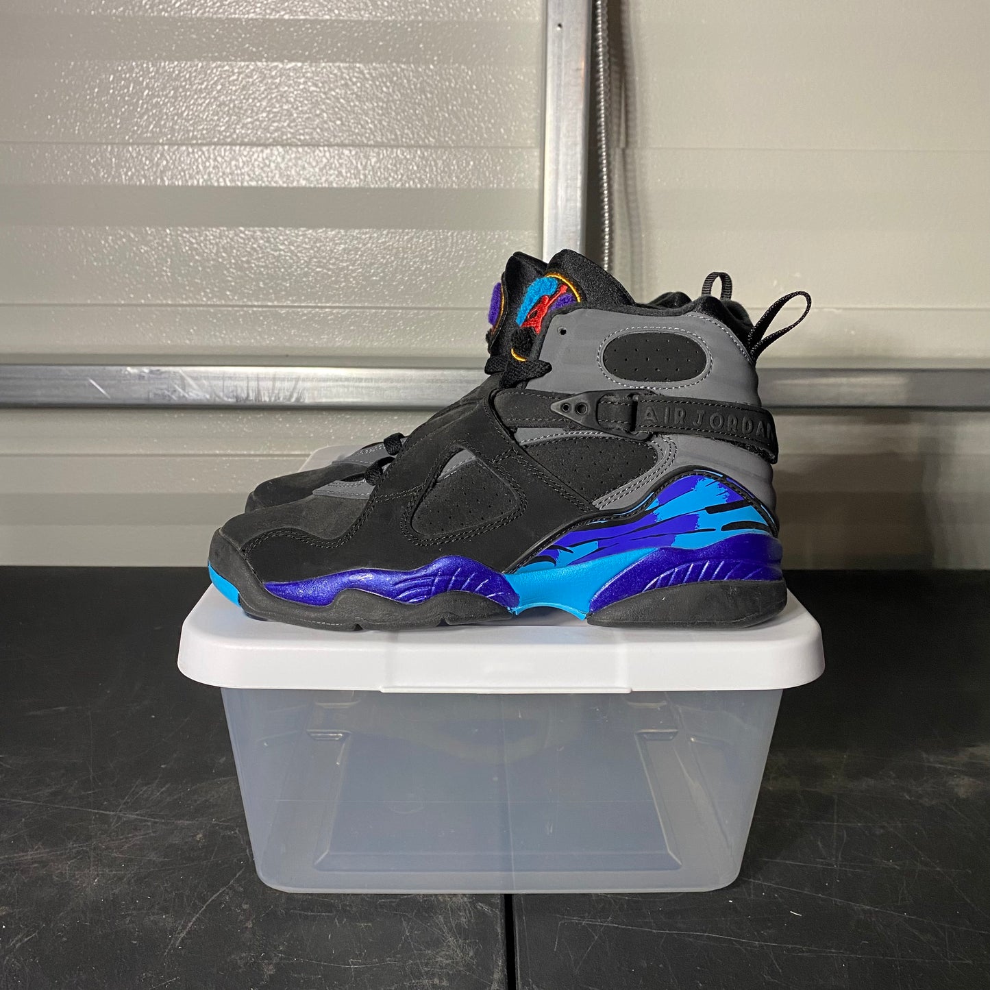 Size 5Y - AJ 8 Retro Aqua