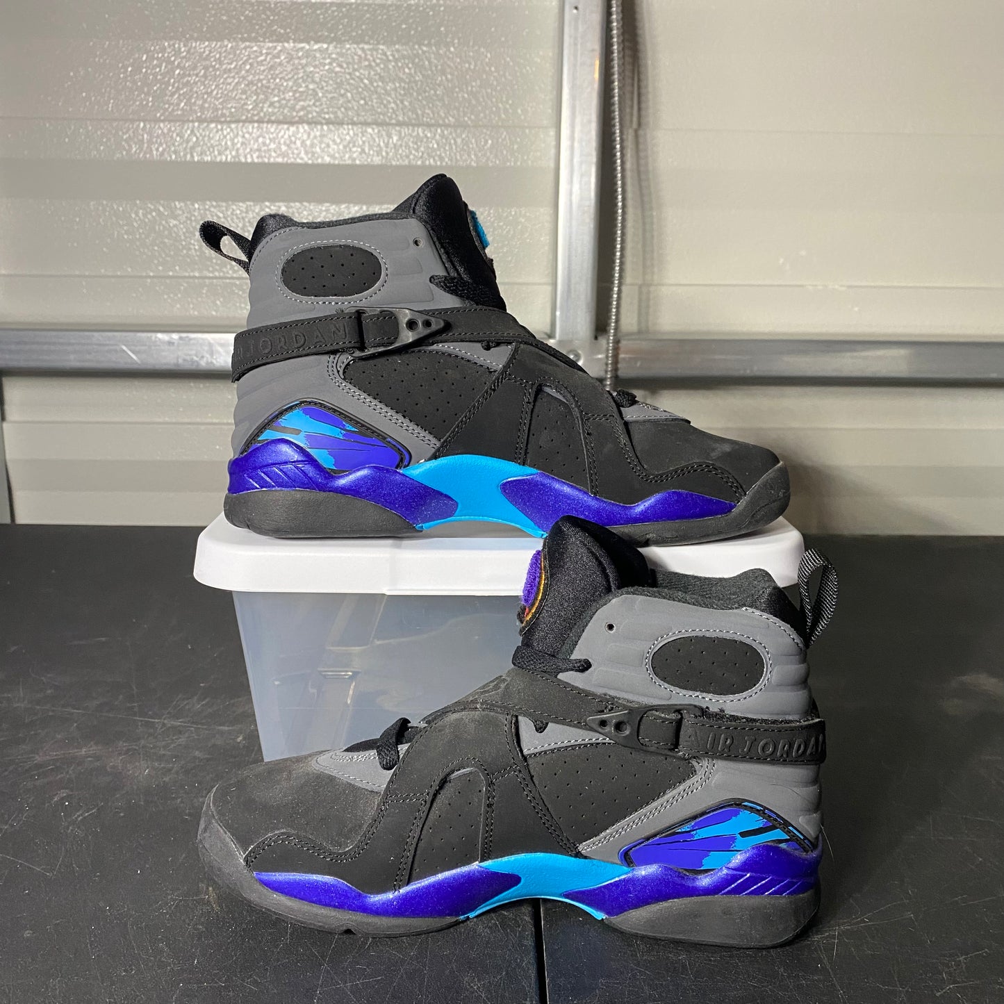 Size 5Y - AJ 8 Retro Aqua