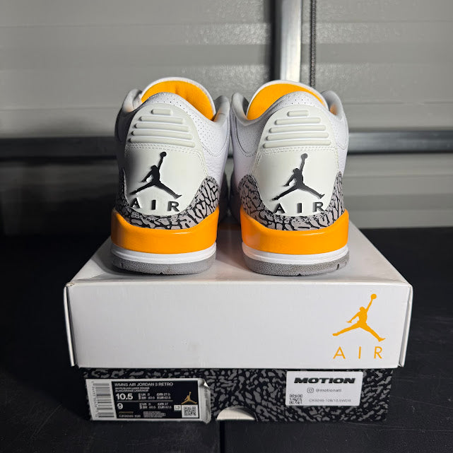 Size 10.5W - AJ 3 Retro Laser Orange
