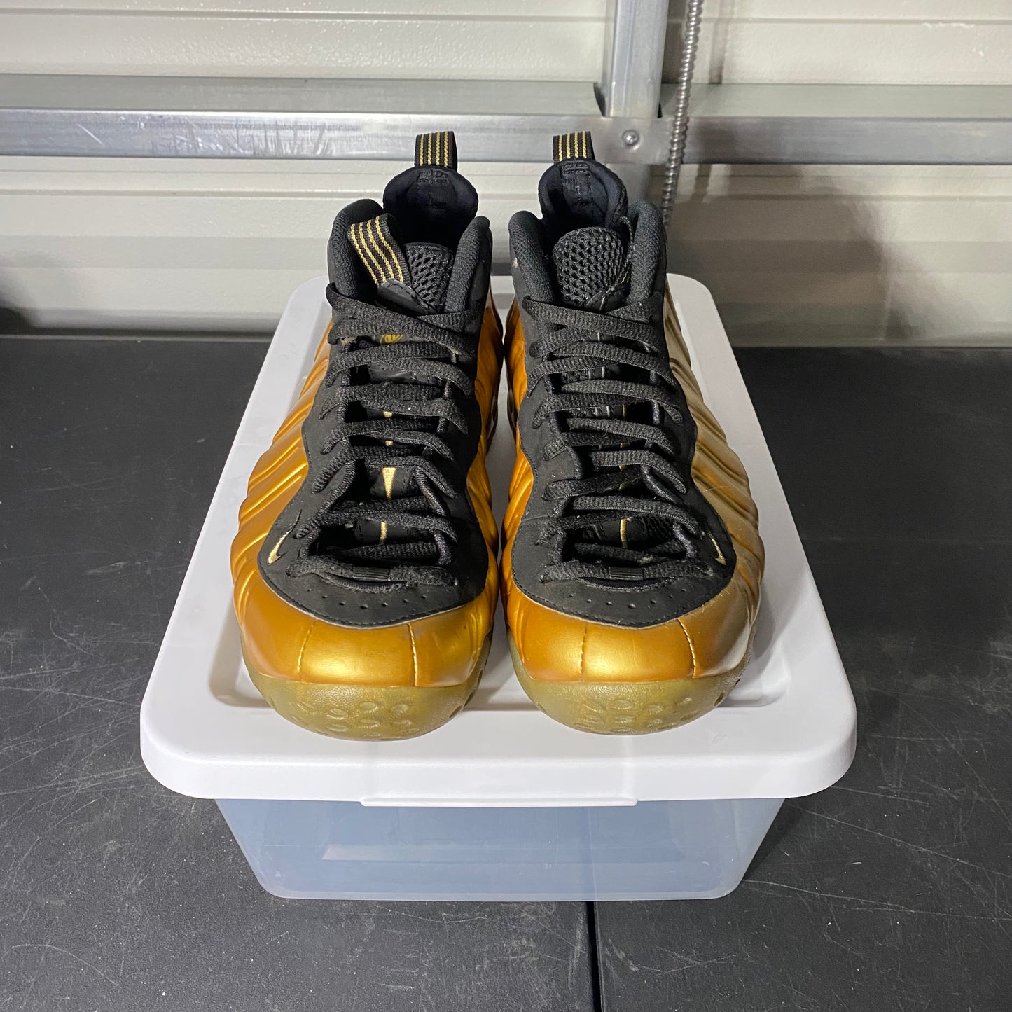 Size 10 - Air Foamposite One Metallic Gold