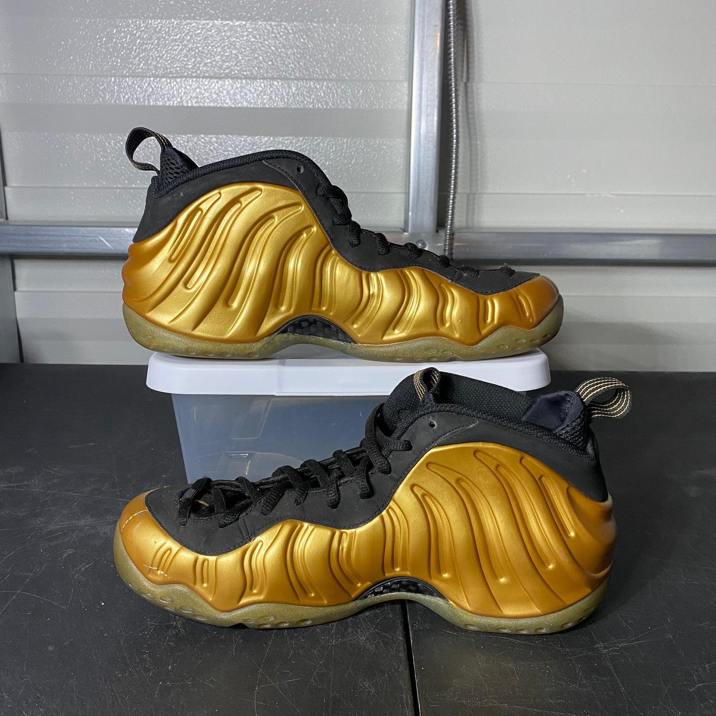 Size 10 - Air Foamposite One Metallic Gold