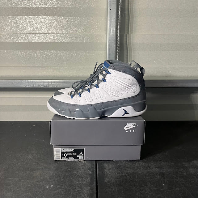 Size 10.5 - AJ 9 Retro Flint Grey and French Blue