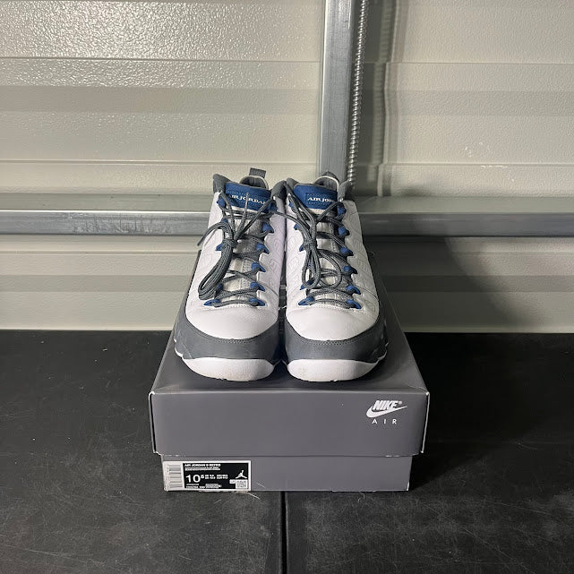 Size 10.5 - AJ 9 Retro Flint Grey and French Blue