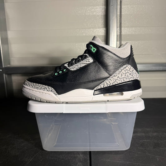 Size 10 - AJ 3 Retro Green Glow