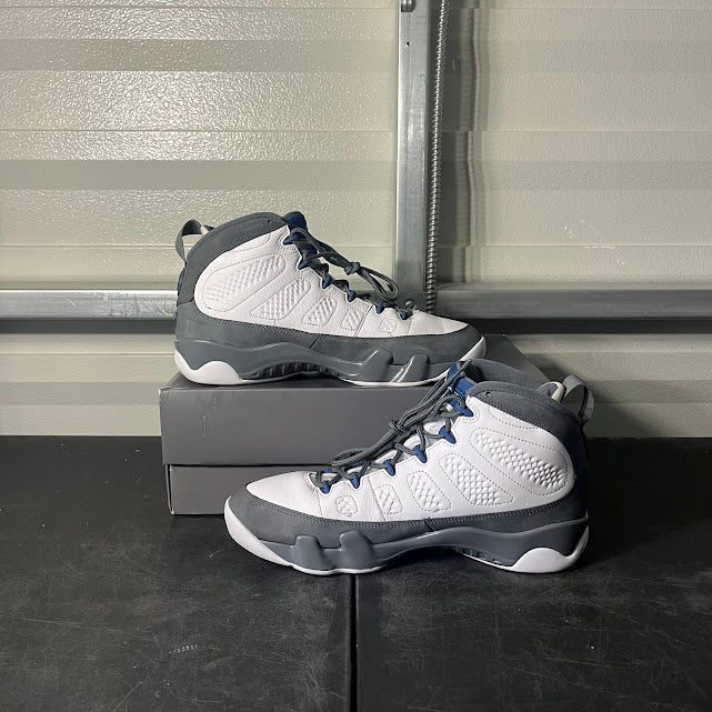 Size 10.5 - AJ 9 Retro Flint Grey and French Blue