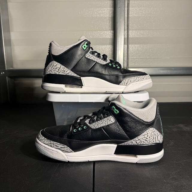 Size 10 - AJ 3 Retro Green Glow