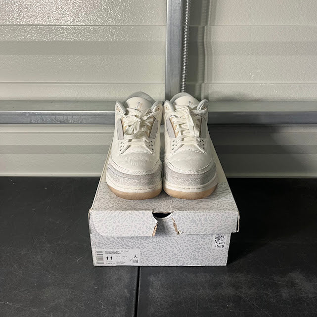 Size 11 - AJ 3 Retro Craft Ivory