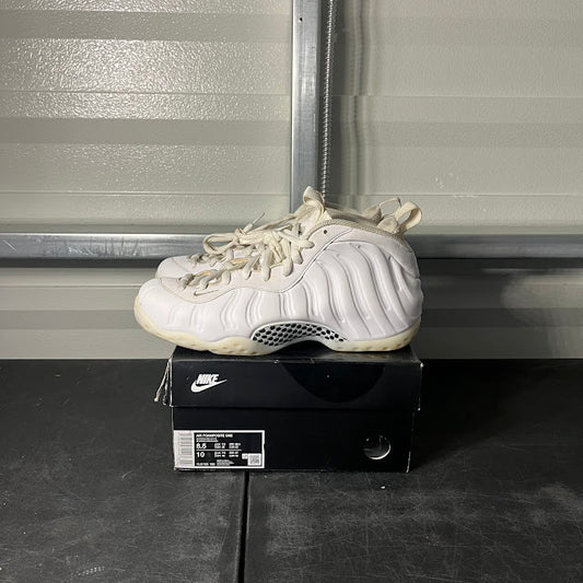 Size 8.5 - Air Foamposite One Triple White