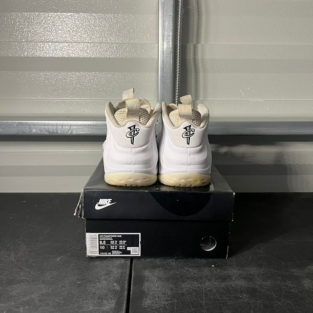 Size 8.5 - Air Foamposite One Triple White