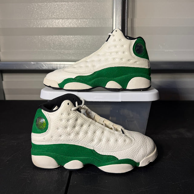 Size 6Y - AJ 13 Retro Sail Pine Green