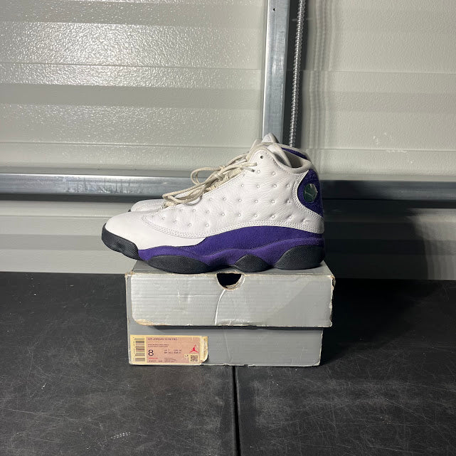 Size 8 - AJ 13 Retro Lakers