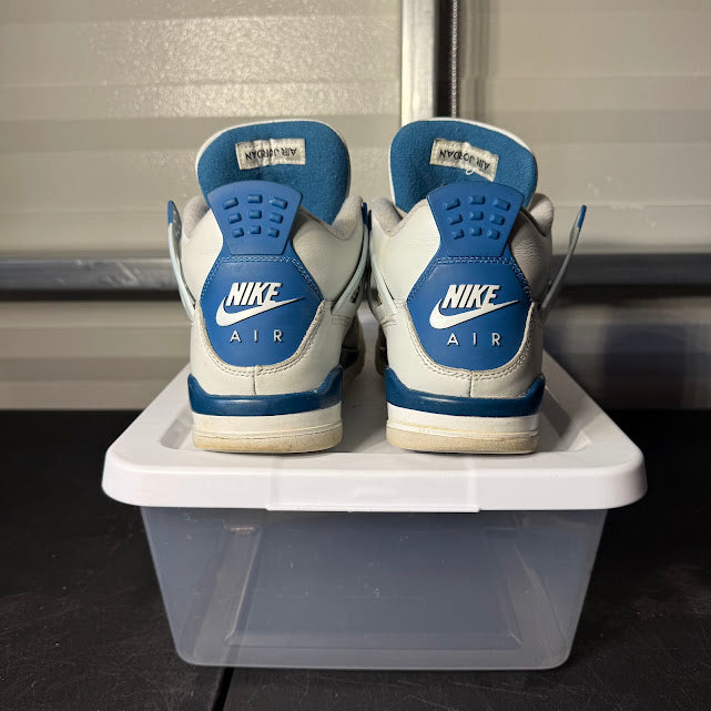 Size 7Y - AJ 4 Retro Military Blue