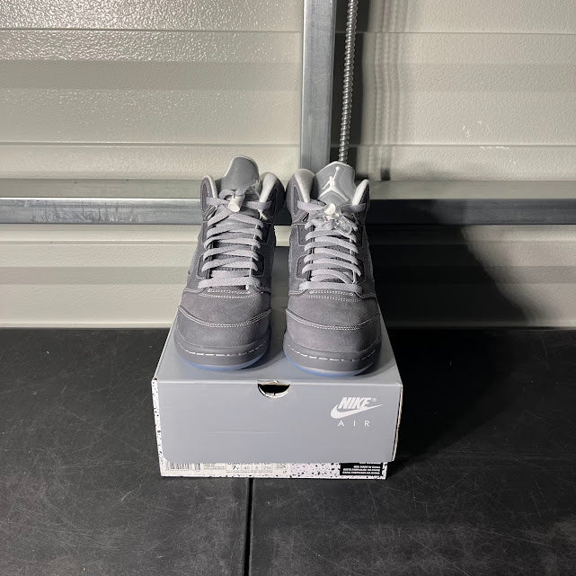 Size 7Y - AJ 5 Retro Wolf Grey