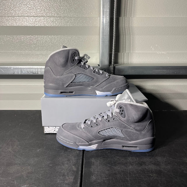 Size 7Y - AJ 5 Retro Wolf Grey