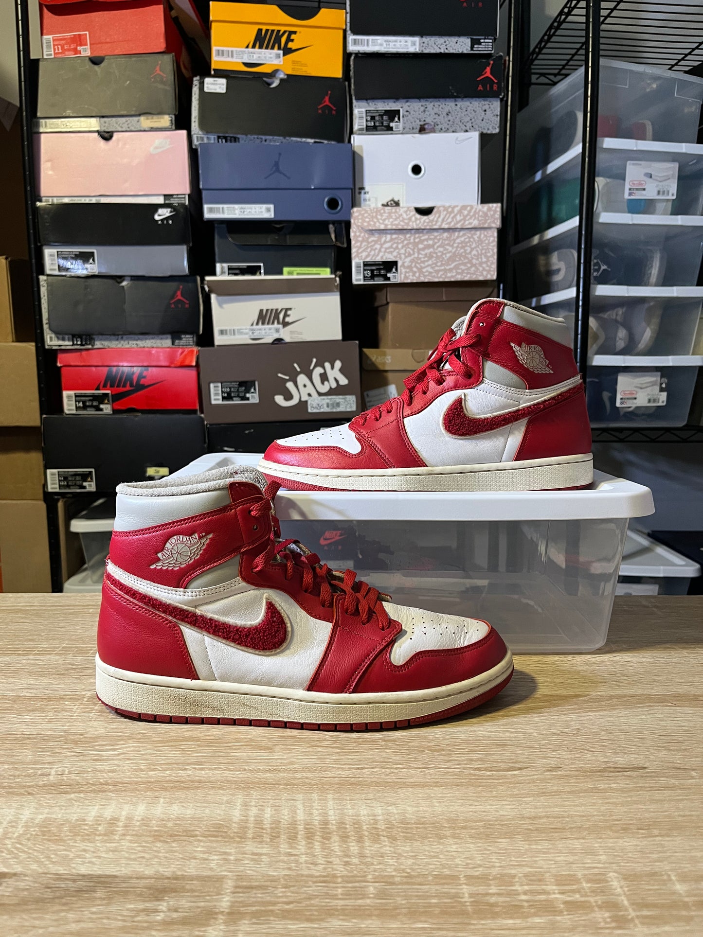 Size 11W - AJ 1 High OG Varsity Red