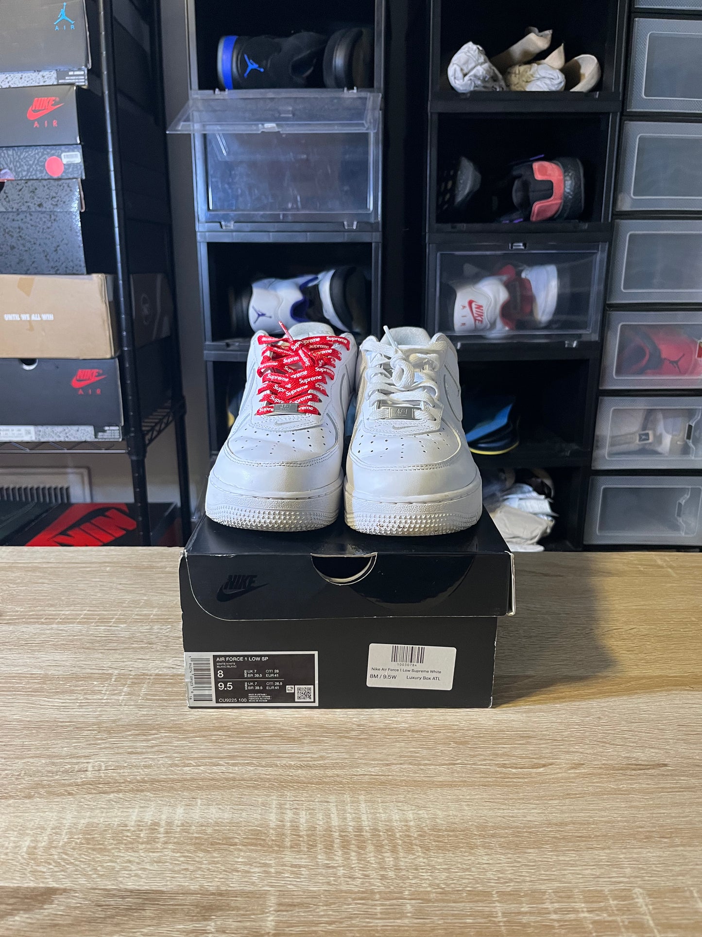 Size 8 - AF 1 Low Supreme White