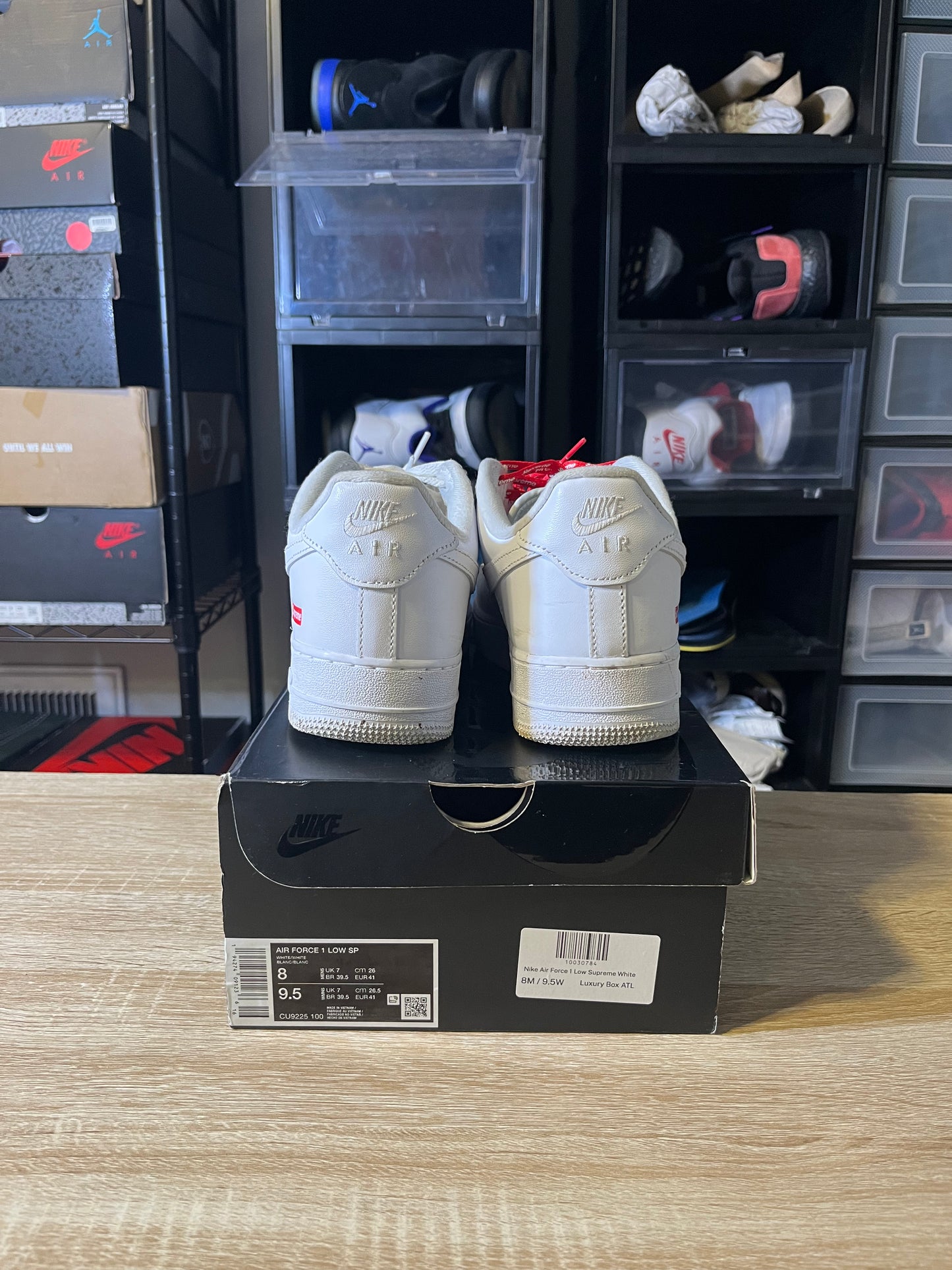 Size 8 - AF 1 Low Supreme White