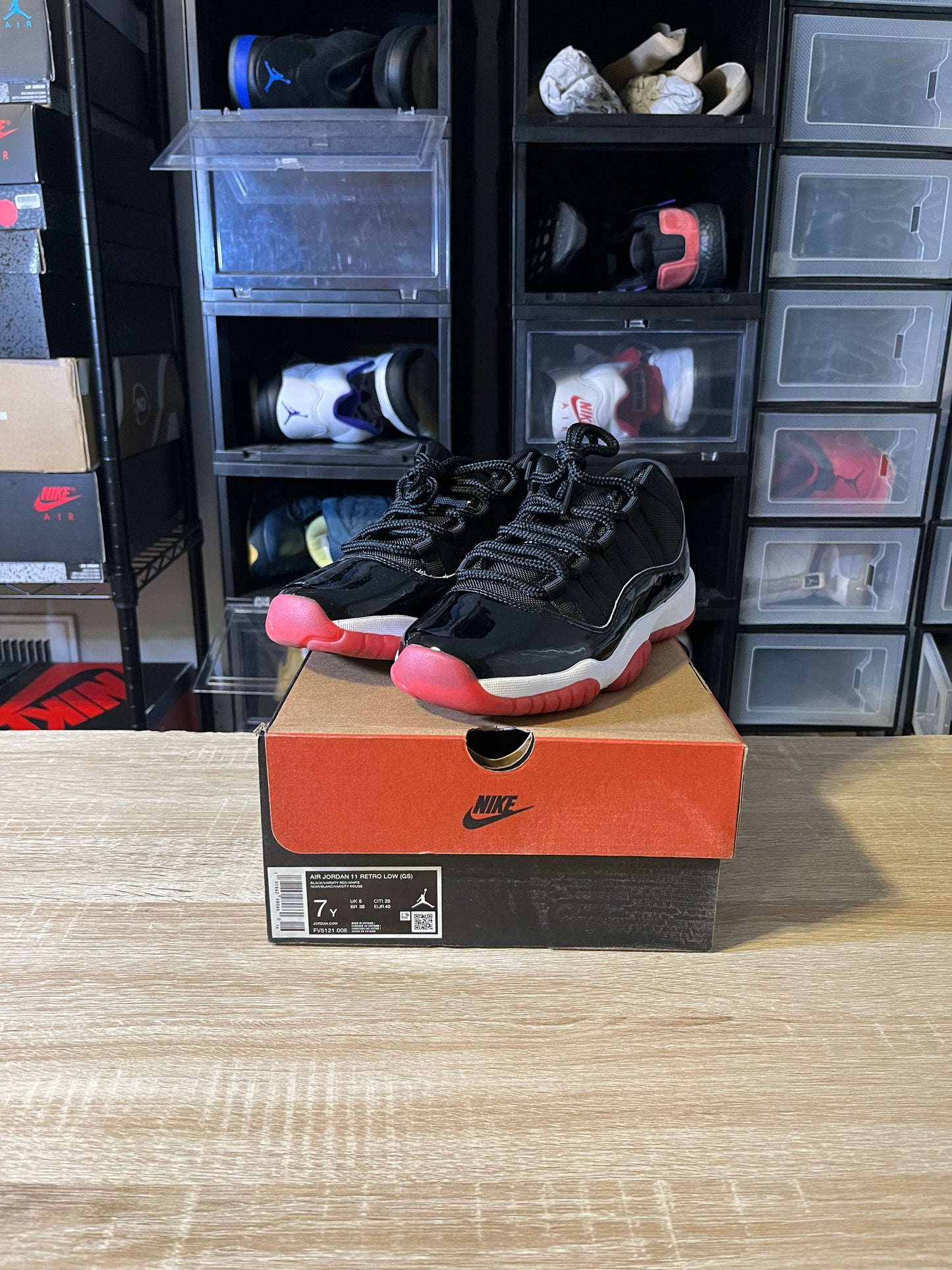 Size 7Y - AJ 11 Retro Low Bred