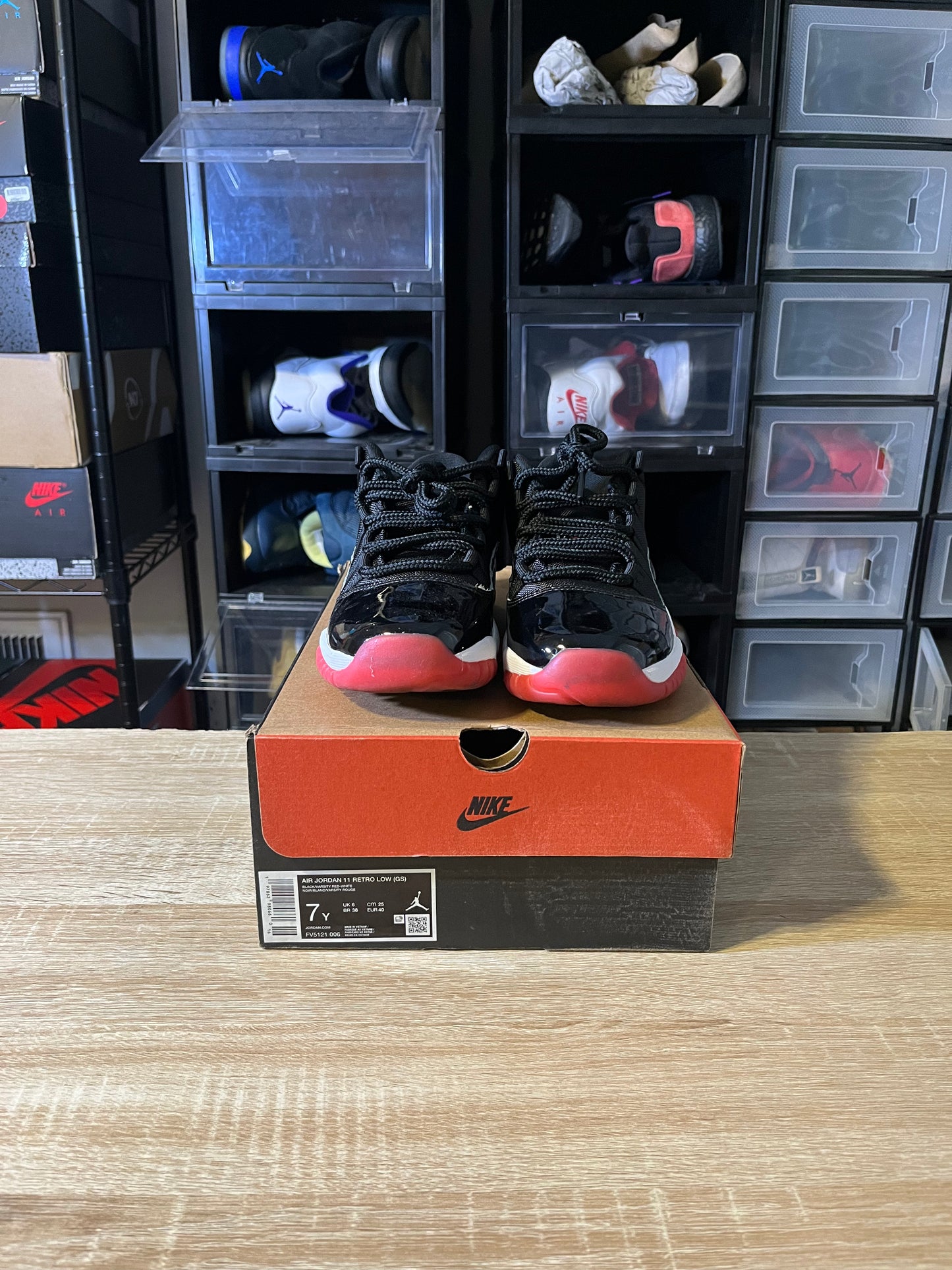 Size 7Y - AJ 11 Retro Low Bred