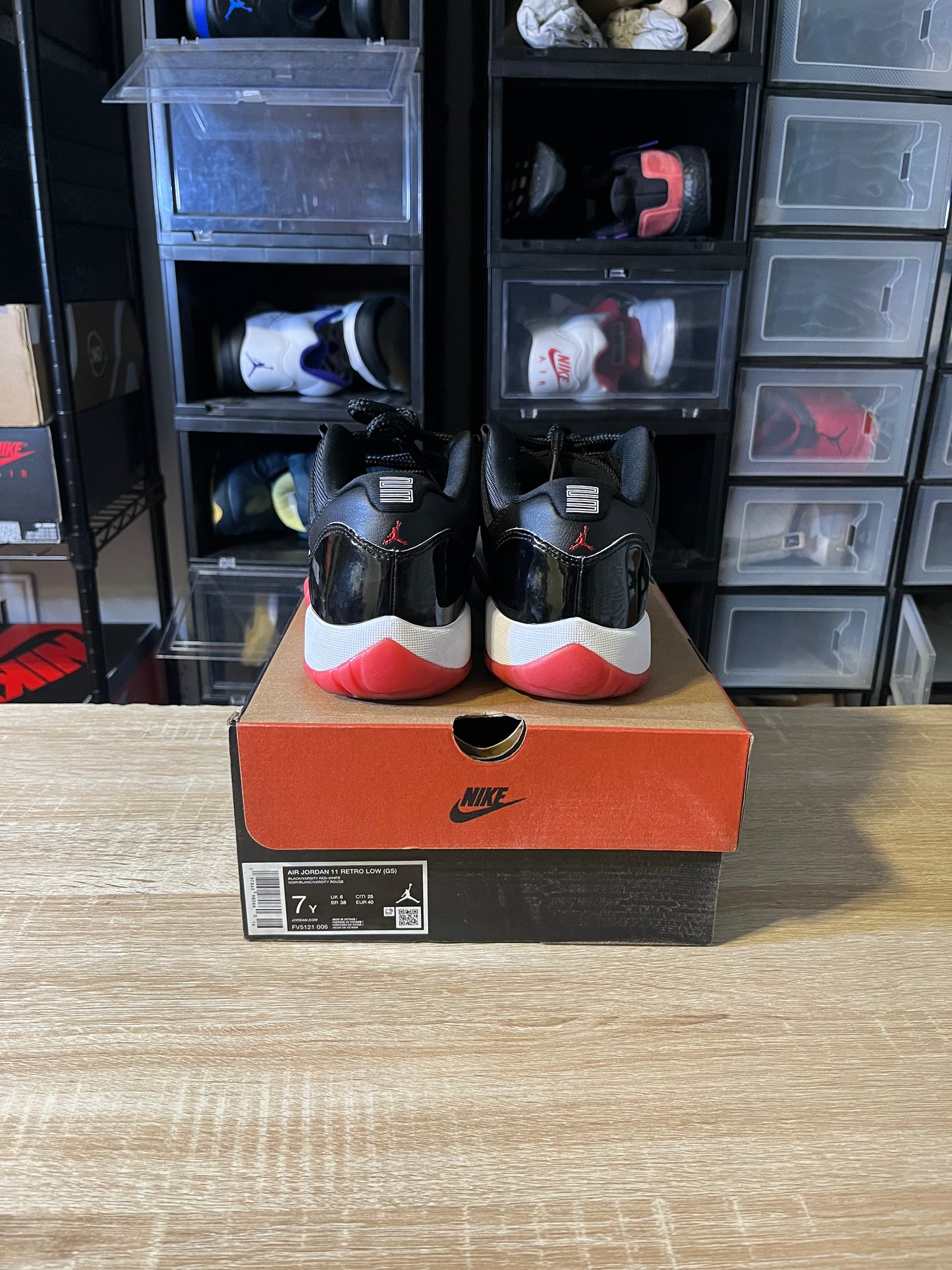 Size 7Y - AJ 11 Retro Low Bred