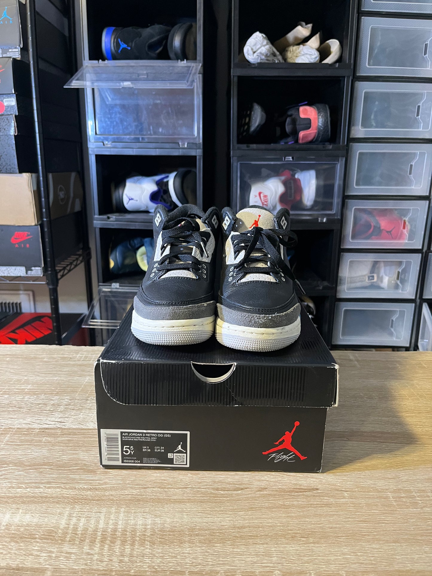 Size 5.5Y - AJ 3 Retro OG Rare Air