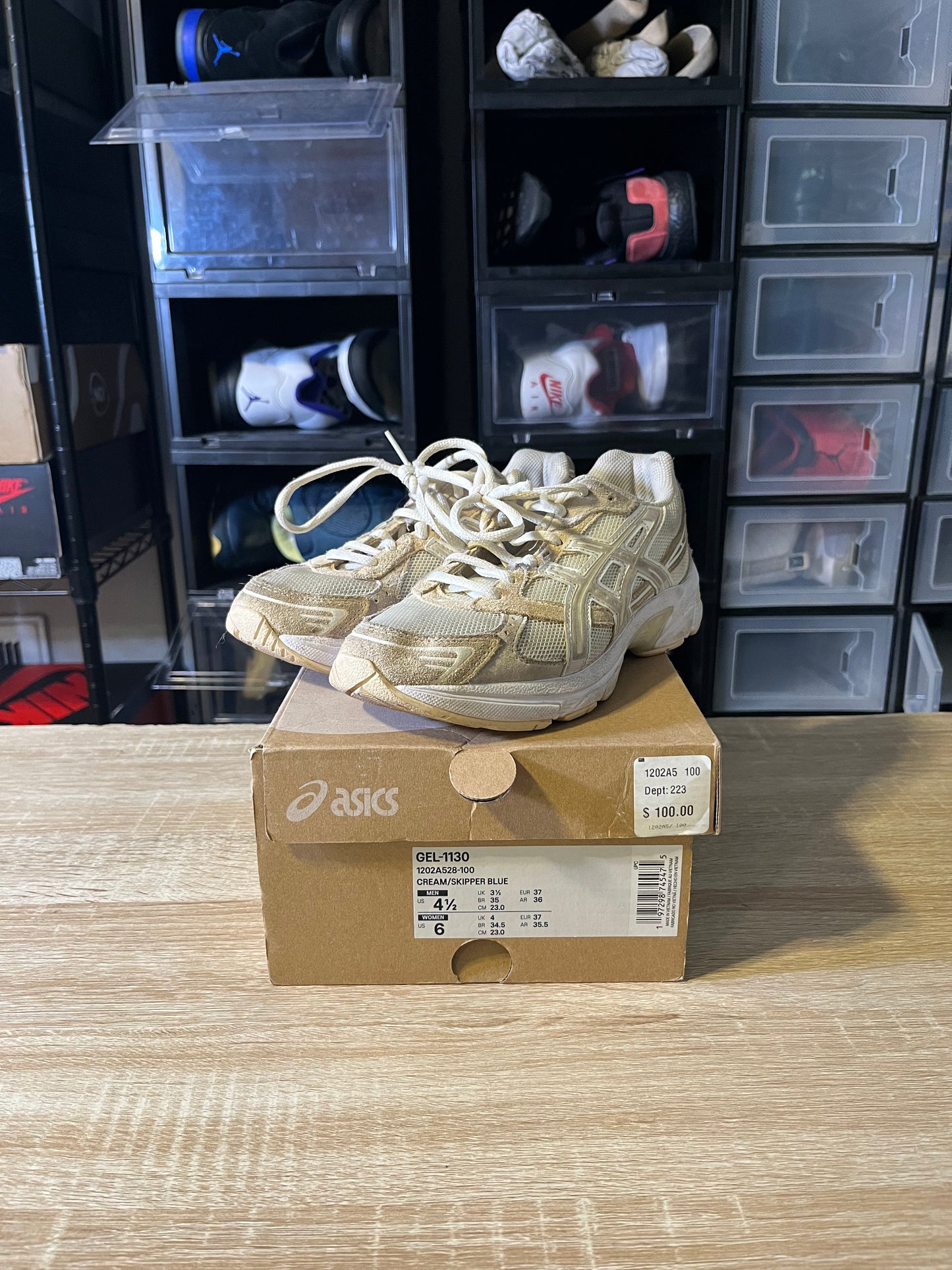 Size 4.5 - Asics Gel-1130 Cream
