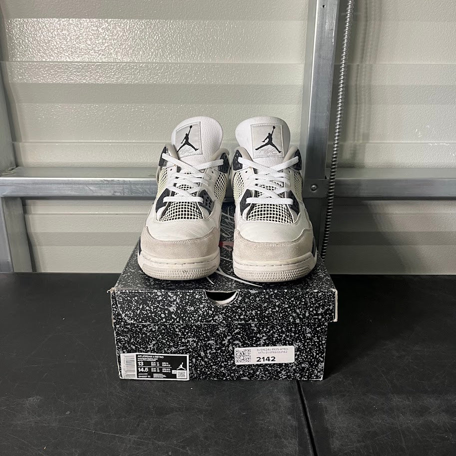 Size 13 - AJ 4 Retro Military Black