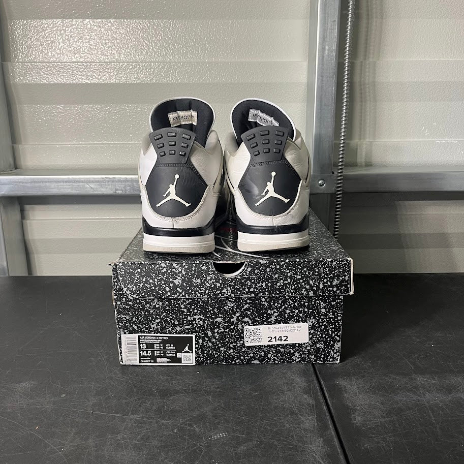 Size 13 - AJ 4 Retro Military Black