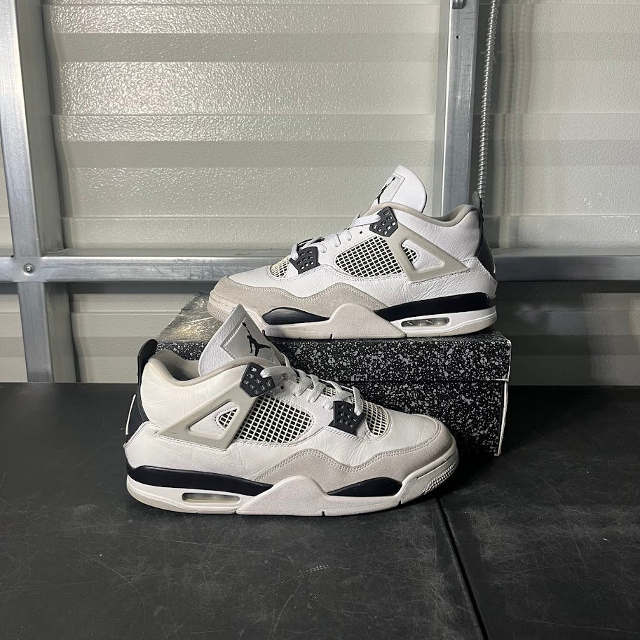 Size 13 - AJ 4 Retro Military Black