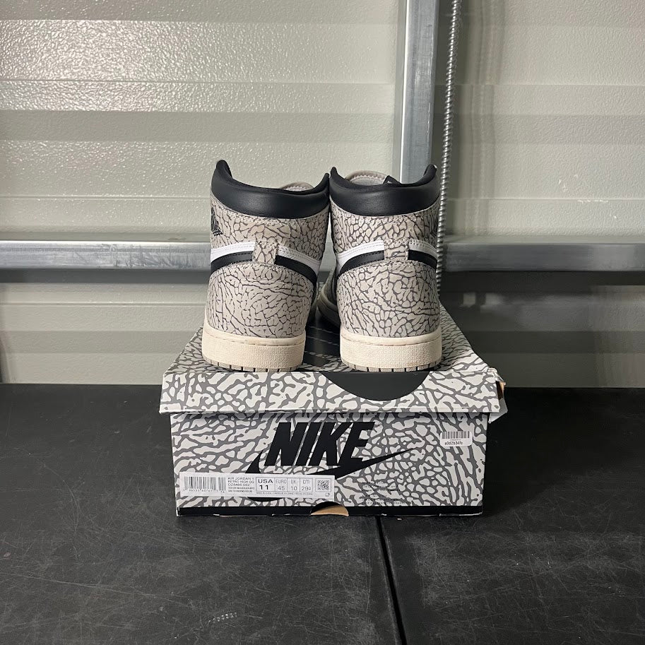 Size 11 - AJ 1 Retro High White Cement