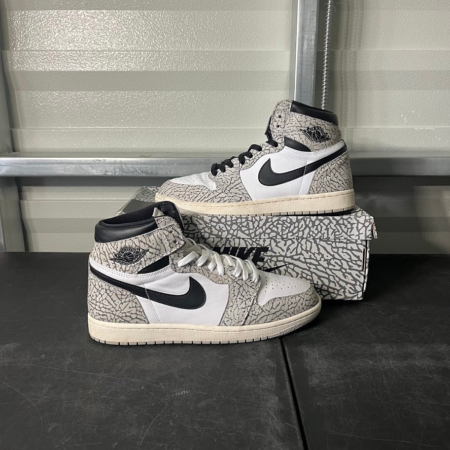 Size 11 - AJ 1 Retro High White Cement