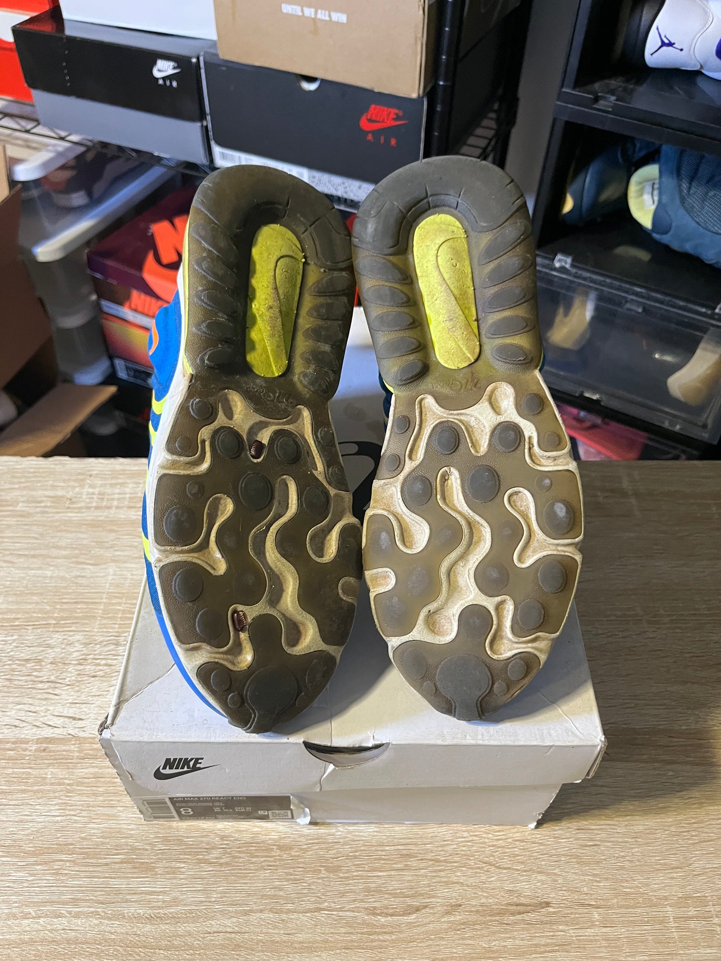 Size 8 - Nike Air Max 270 React ENG Blue