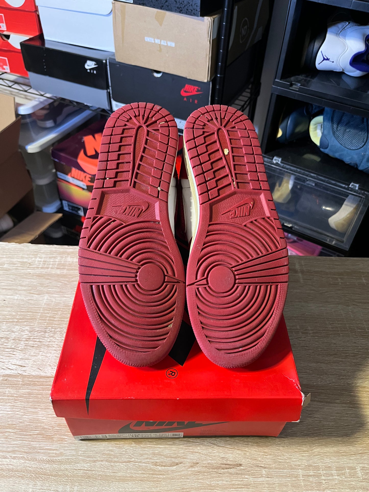 Size 10W - AJ 1 Retro Hi Varsity Red